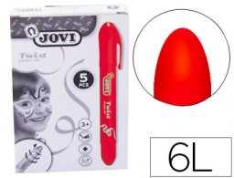 5 barras de maquillaje Jovi Twist make-up rojo